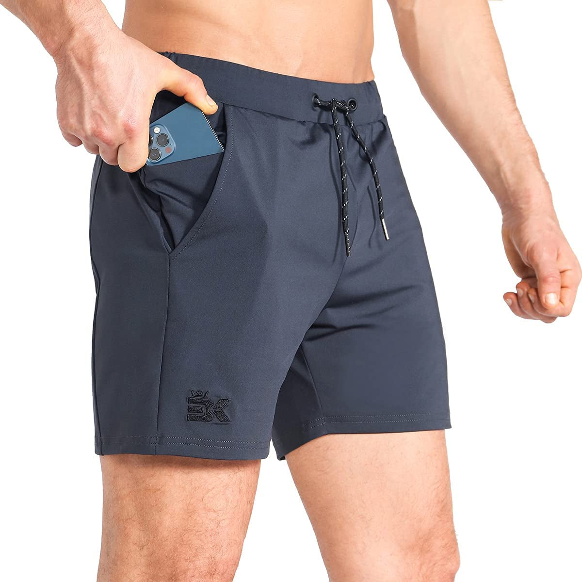 Elevate Your Workout with BROKIG Men's Lightweight Quick-Dry Gym Shorts - Perfect for Bodybuilding, Running, and More!