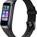 Keep Health Fitness Trackers for Women Men Amoled Step Counter Slim Thin 25 Sports Modes with Heart Rate Blood Pressure Monitor Alarm Stopwatch Timer Calories Burned IP68 Step Tracker Watch