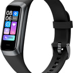 Keep Health Fitness Trackers for Women Men Amoled Step Counter Slim Thin 25 Sports Modes with Heart Rate Blood Pressure Monitor Alarm Stopwatch Timer Calories Burned IP68 Step Tracker Watch