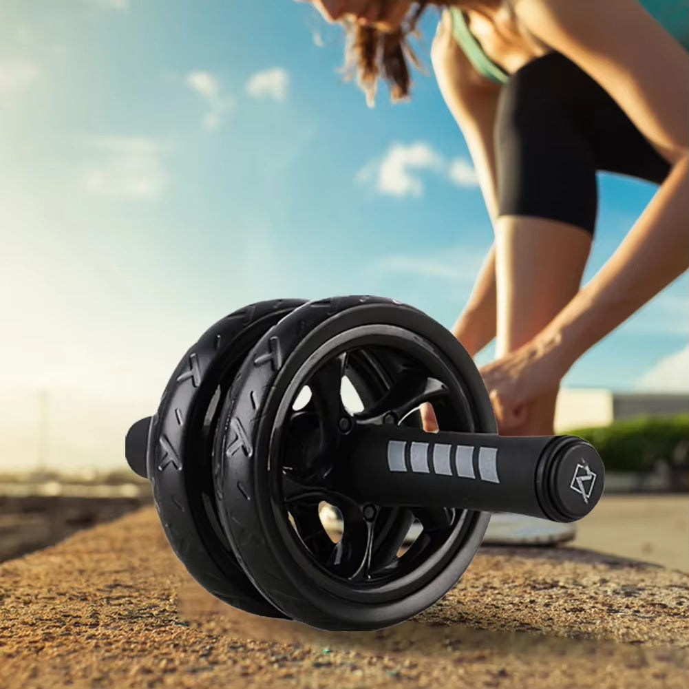 Abdominal Training Roller No Noise Core Strength Training Roller Wear-Resistant Abs Workout Equipment for Gym Strength Workout