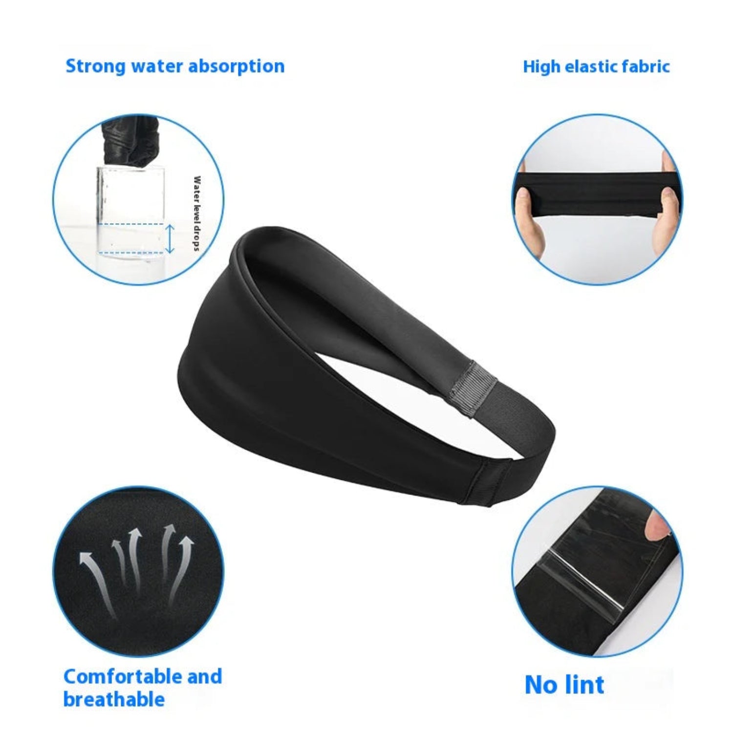 Sports Headband Yoga Sweat-Absorbing Headband