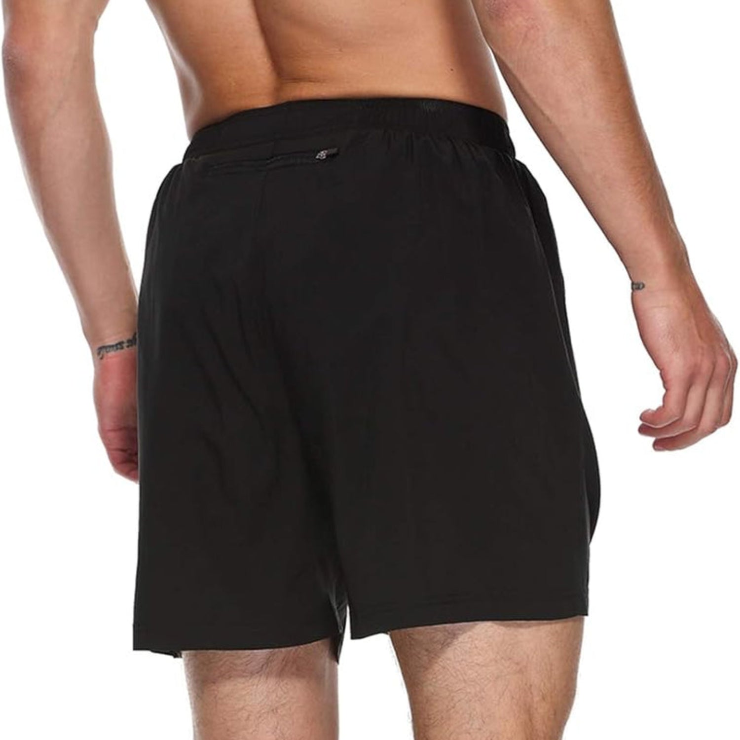 Men's Lightweight Quick-Dry Running Shorts with Zipper Pocket - Perfect for Summer Workouts