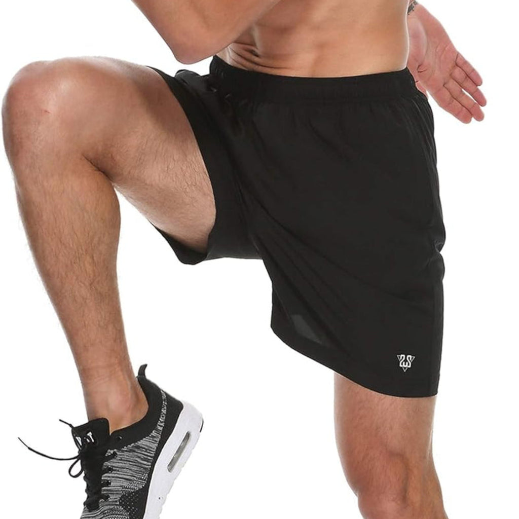 Men's Lightweight Quick-Dry Running Shorts with Zipper Pocket - Perfect for Summer Workouts