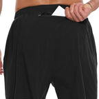 Men's Lightweight Quick-Dry Running Shorts with Zipper Pocket - Perfect for Summer Workouts